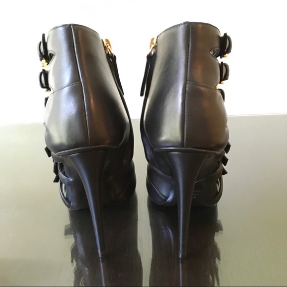 Giuseppe Zanotti black leather gladiator stiletto - Picture 5 of 9